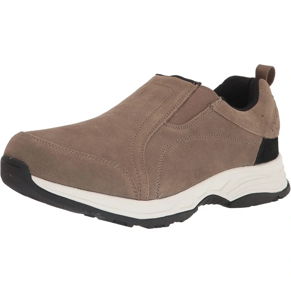 Propet NIB Cash Suede Slip On MCX104S Gunsmoke Men Extra Wide Size 11.5 XX (5E)